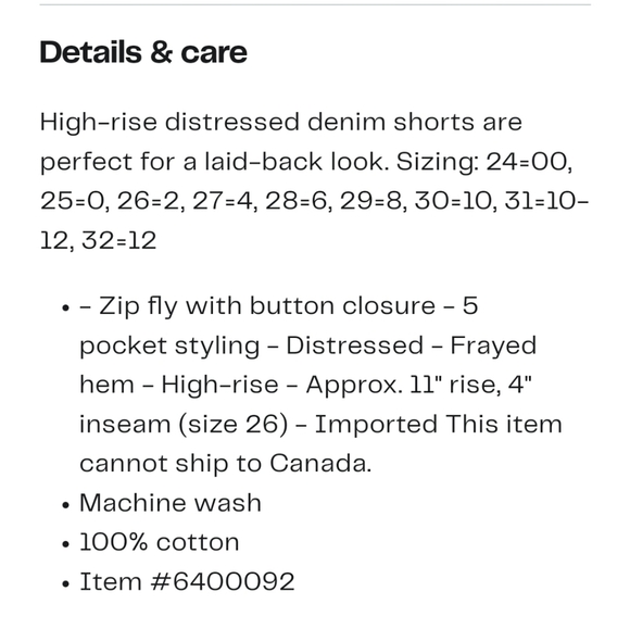 BlankNYC Distressed High Rise Denim Shorts 24 - Picture 11 of 11